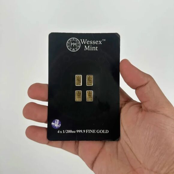Wessex Mint 4x 1/200oz 999.9 Fine Gold Eagle